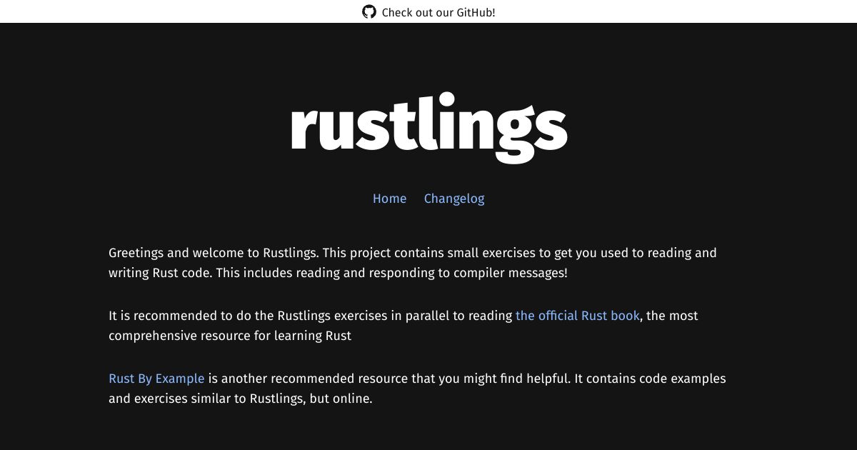 Rustlings